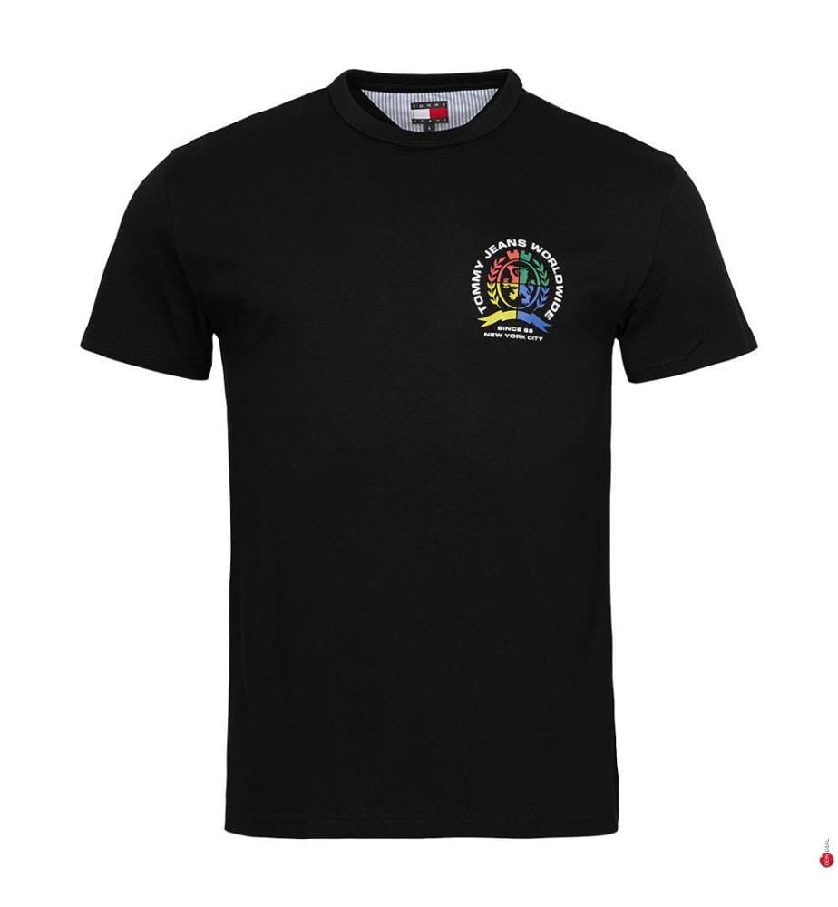 Crest Regular Fit T-Shirt - Black