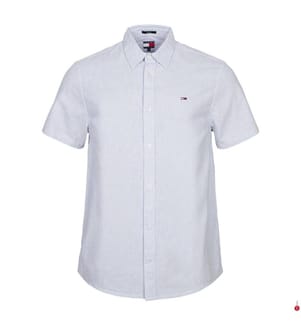 Camicia in misto lino Stp dal taglio regolare - Grigio