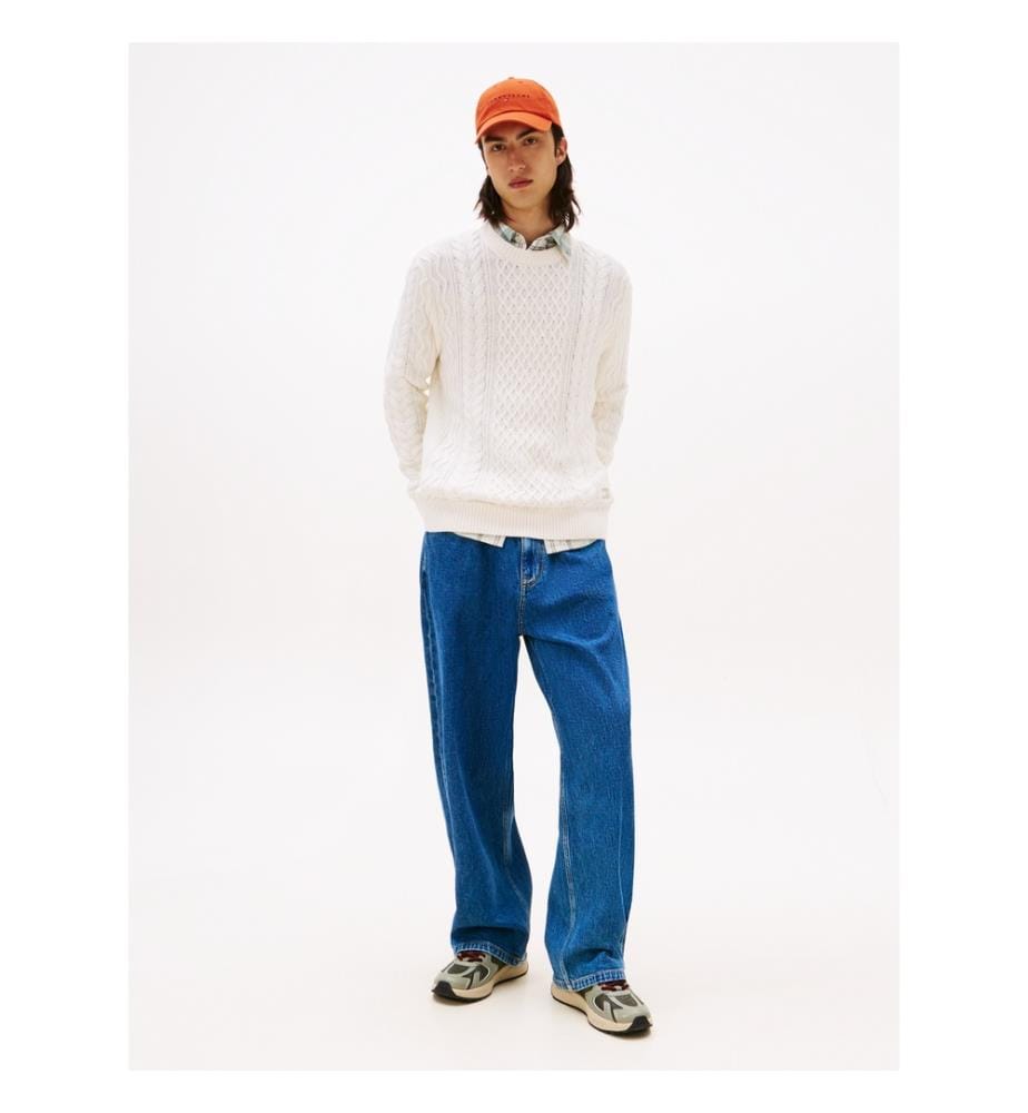Pullover Slim Fit - Cremeweiss