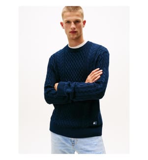Pullover Slim Fit - Marineblau