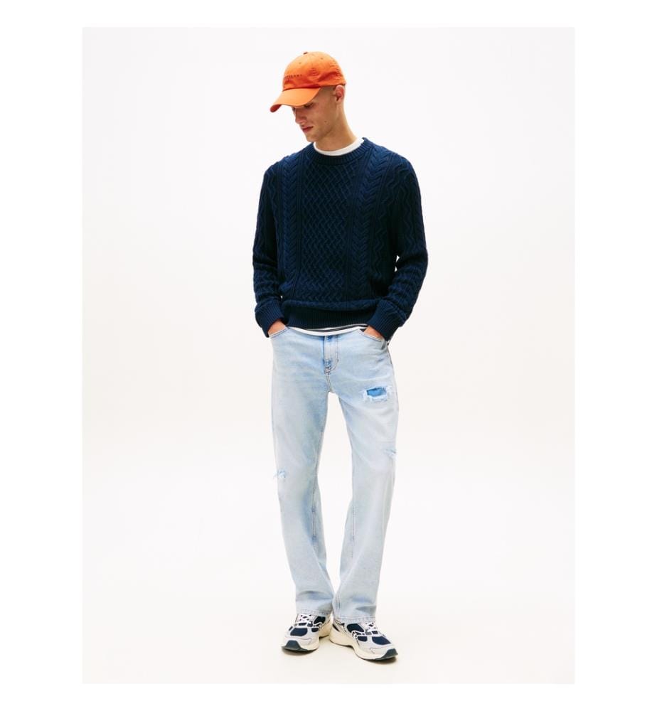 Pullover Slim Fit - Marineblau