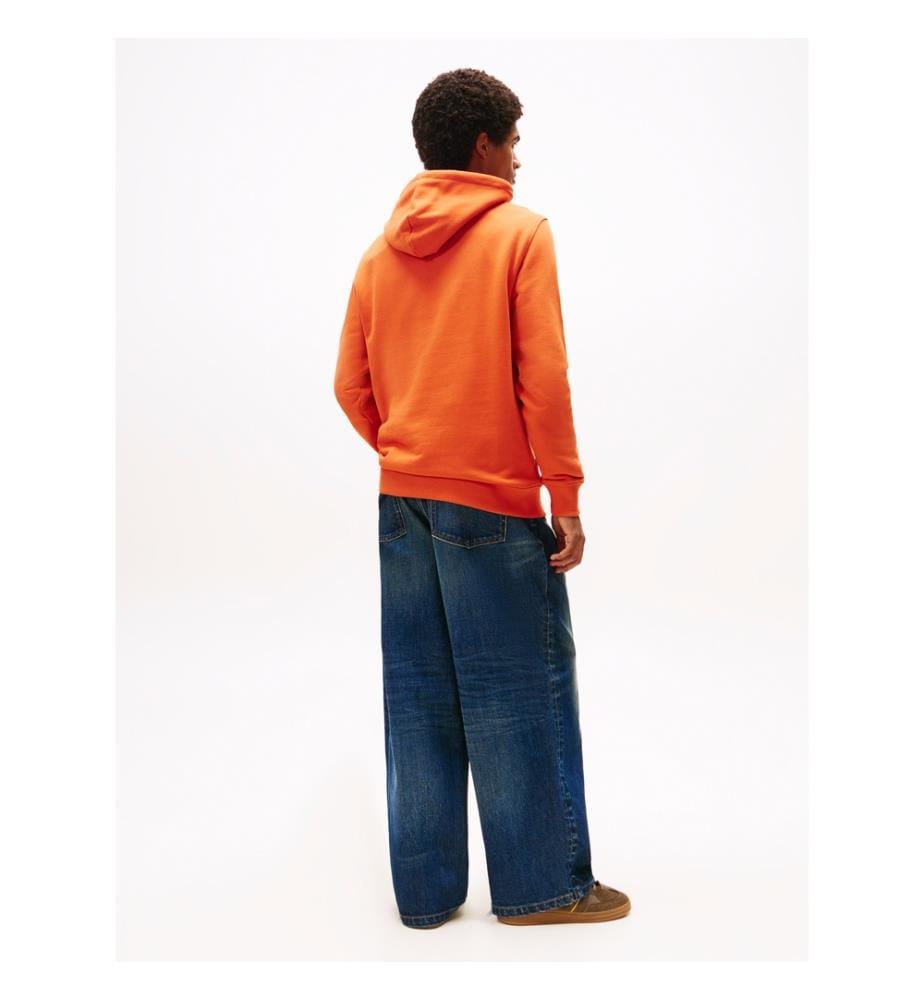 Hoodie Red Badge - Orange