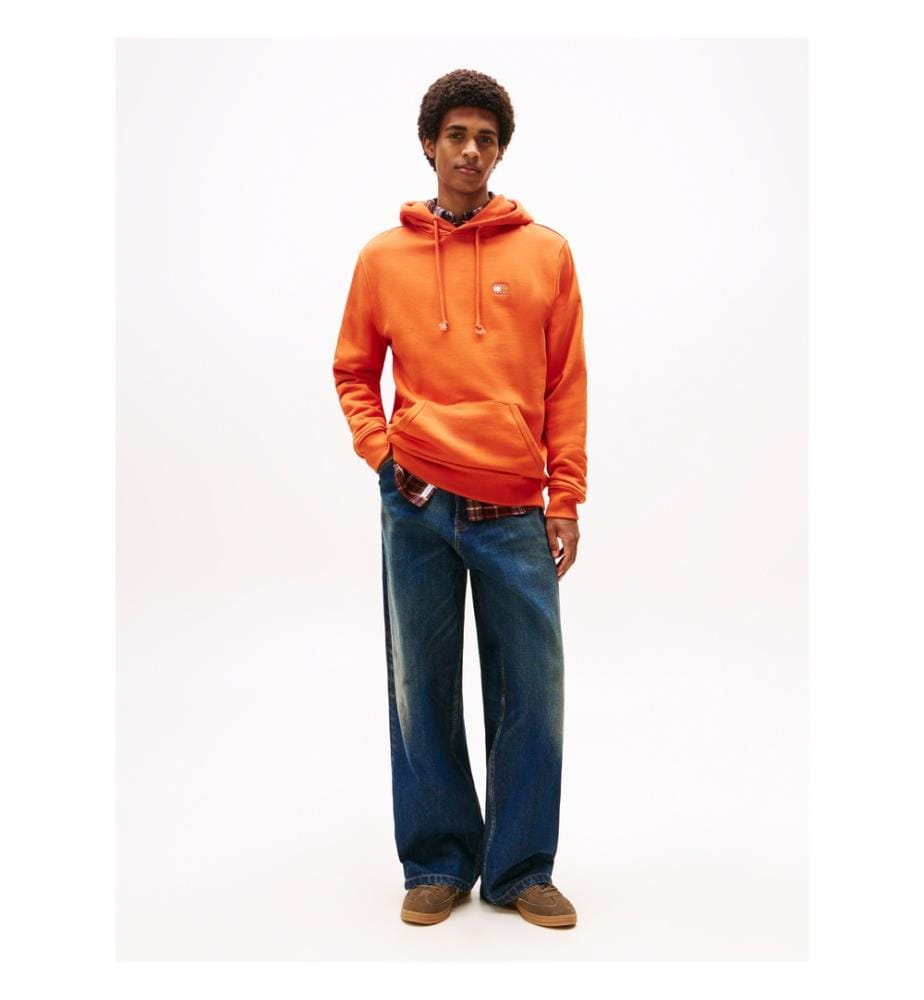 Hoodie Red Badge - Orange