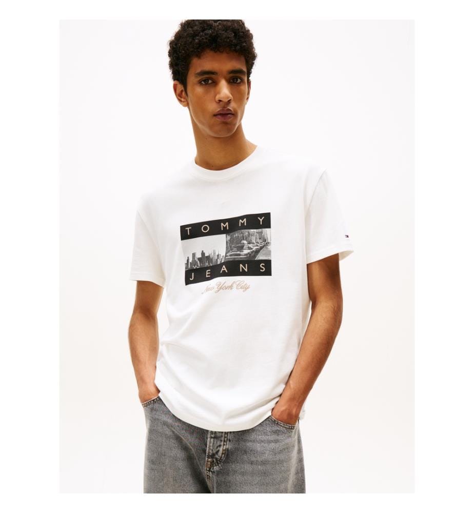 Maglietta regular fit - Crema
