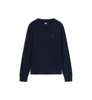 Tommy Flag Slim-Pullover – Marineblau