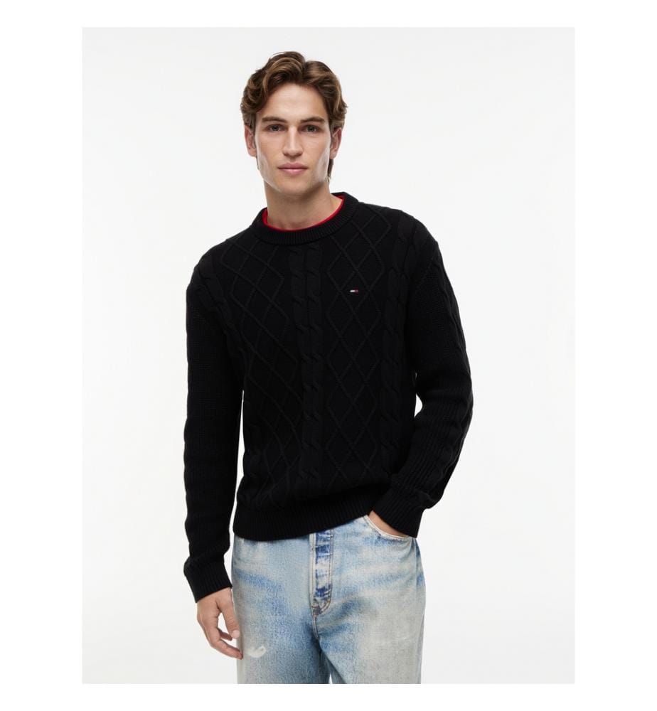 Pullover „Regular Cable“ – Marineblau