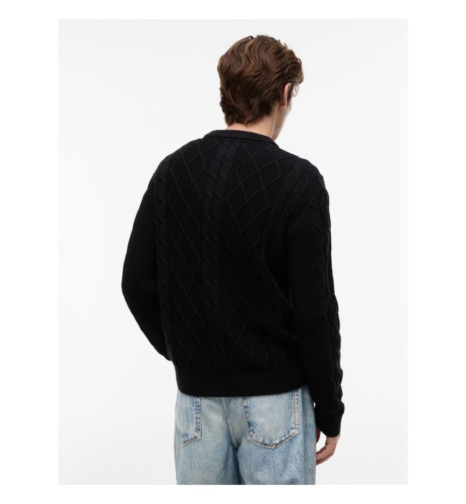 Pullover „Regular Cable“ – Marineblau