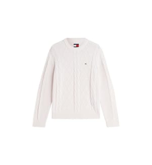Pullover „Regular Cable“ – Weiss