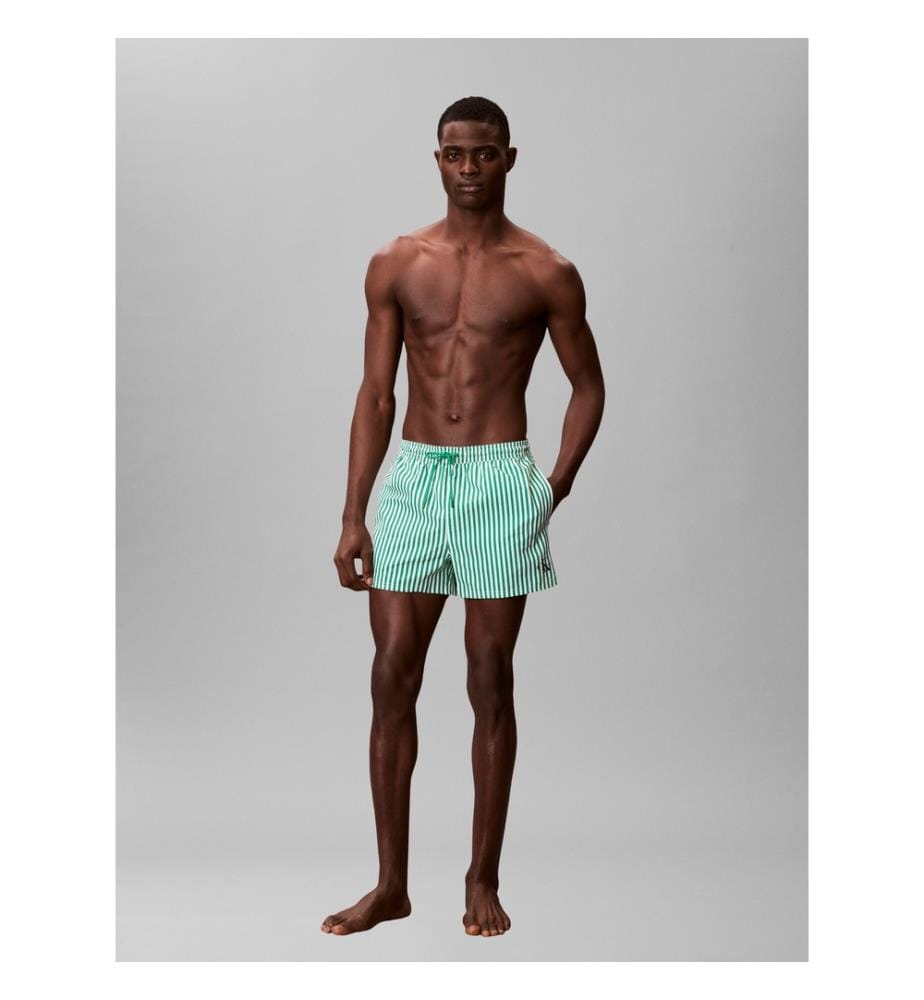 Short de Bain Monogram - Vert et Blanc