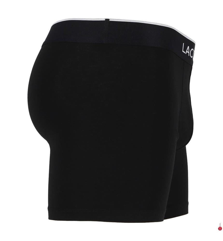Set di 3 boxer corti in cotone elasticizzato - Nero e grigio