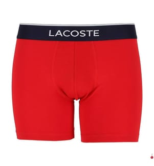 3er-Pack Kurze Boxershorts aus Stretch-Baumwolle - Marineblau & Grau & Rot