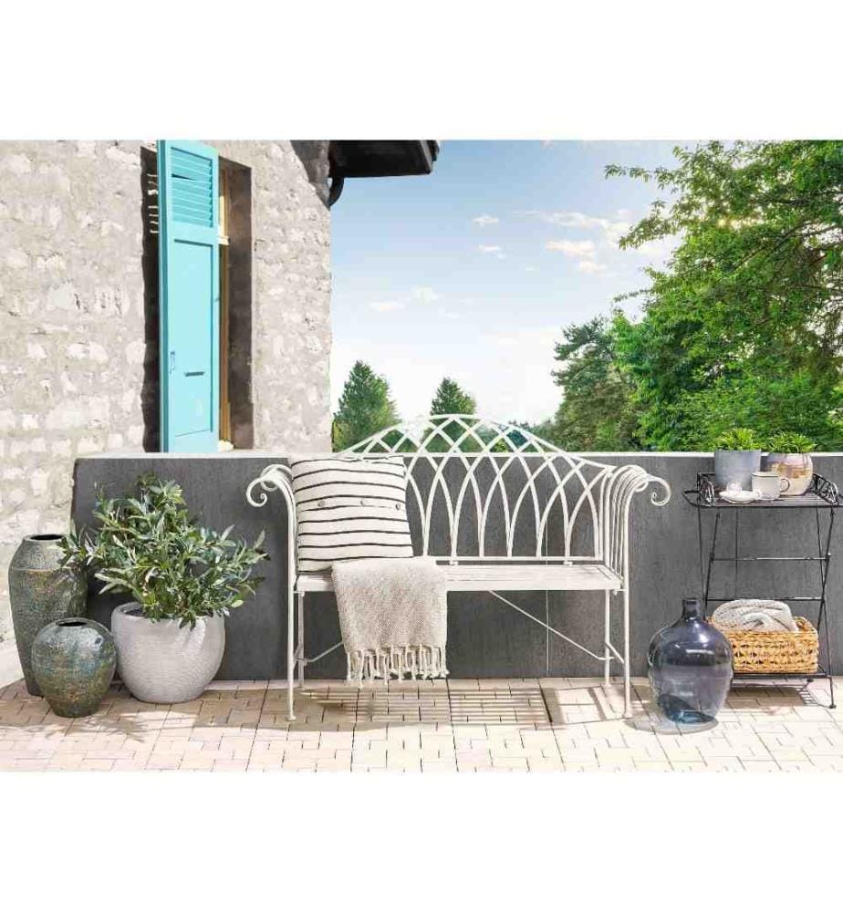 Banc Adirondack de Jardin Extérieur COSTWAY, 2 Places, Dossier Haut et Accoudoirs, Charge 400kg, pour Terrasse Pelouse Jardin, Café - Jardin