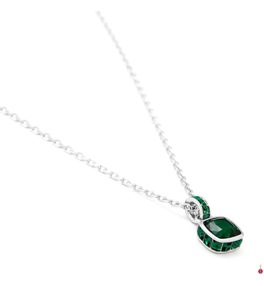 Ciondolo con pietra di nascita - Verde e argento