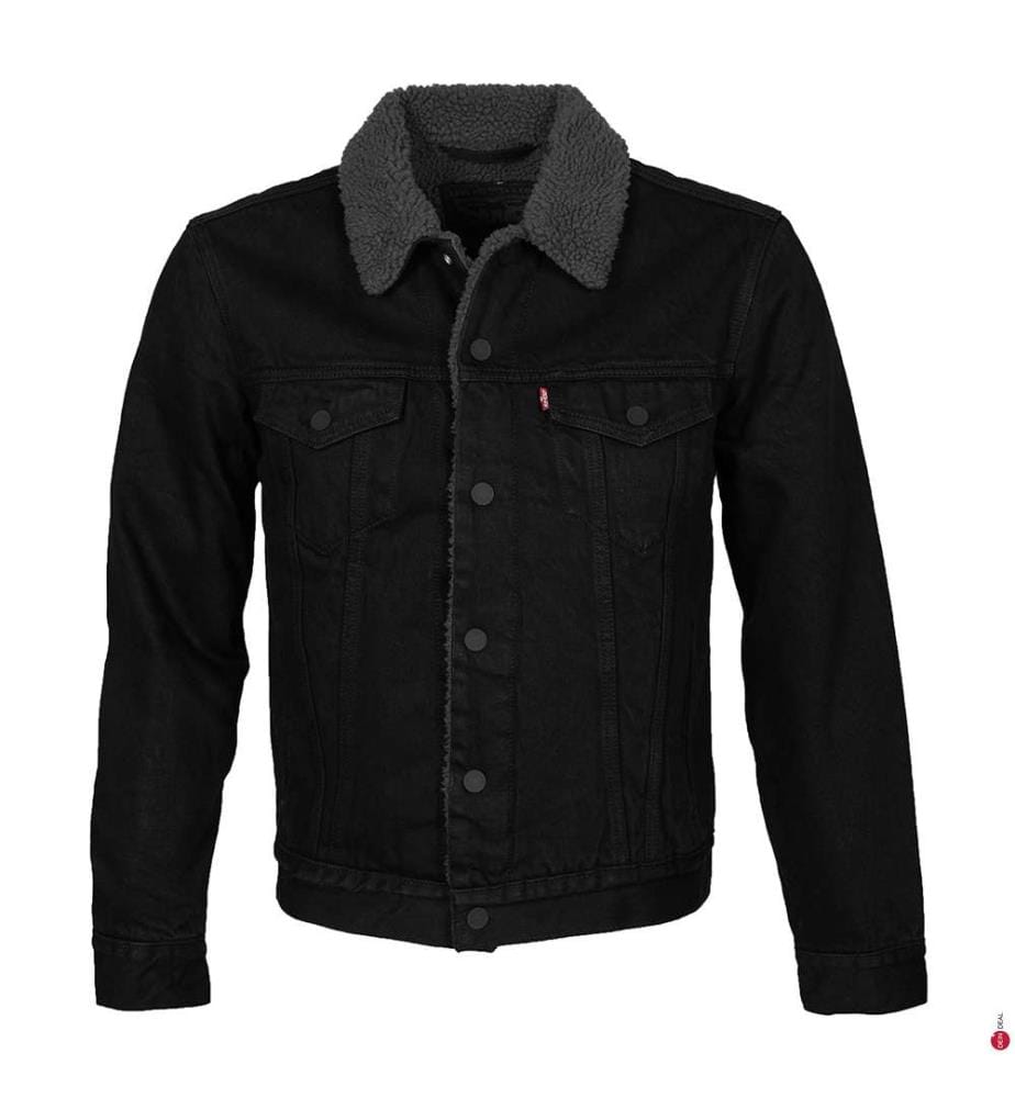 Jacket Sherpa Trucker - Black