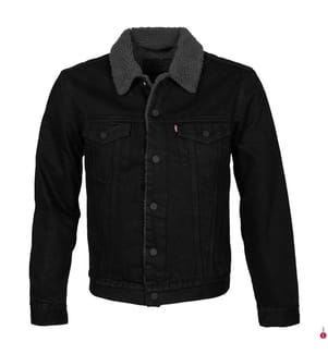 Jacket Sherpa Trucker - Black