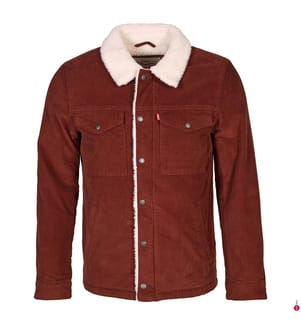 Giacca Corduroy Type III Sherpa Trucker - Marrone
