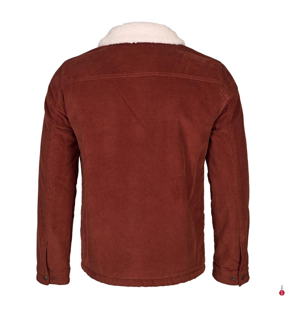 Jacke Corduroy Type III Sherpa Trucker - Braun