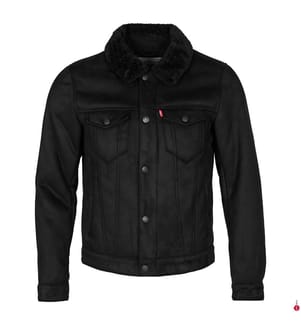Veste Faux-shearling Trucker - Noir