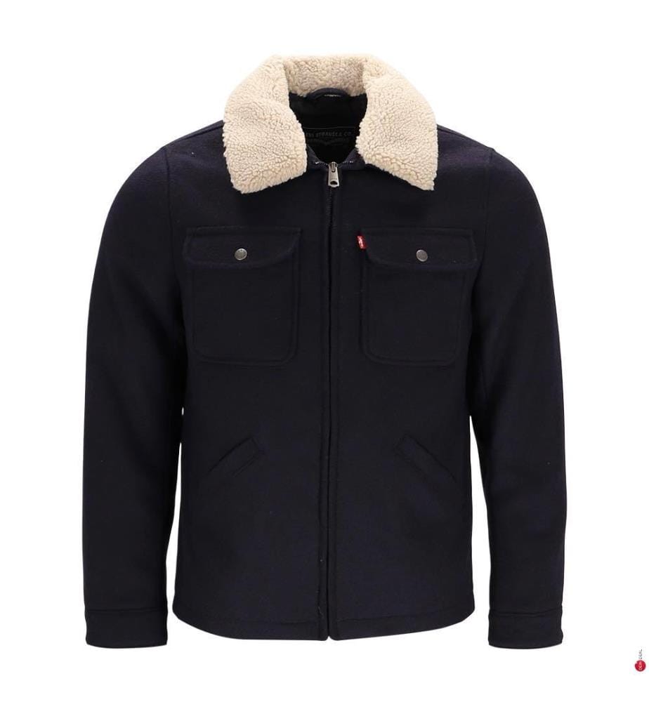 Veste Depot en mélange laine - Bleu marine