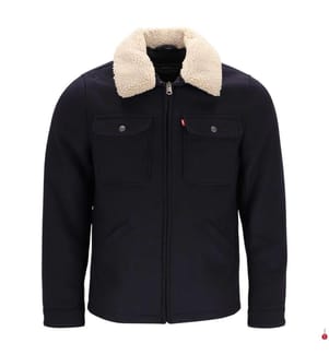 Veste Depot en mélange laine - Bleu marine