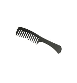 Herba - Brosse à cheveux Peigne à manche noir 20.5 cm