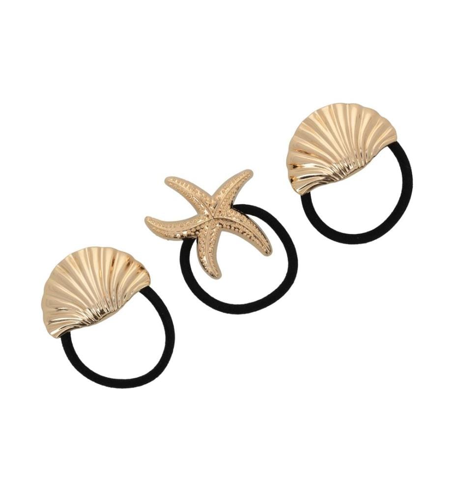 Trisa Accessoires - Set Haargummis, gold