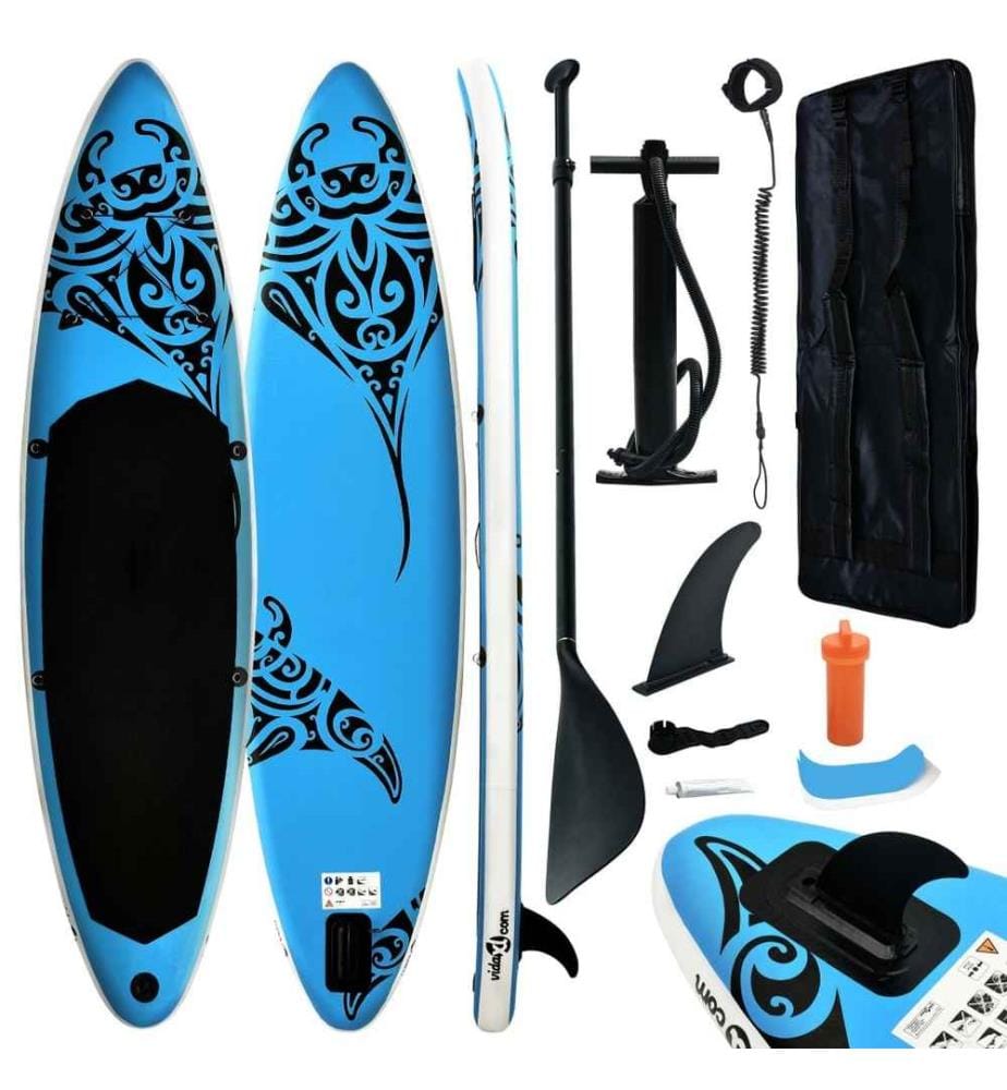 Ensemble de planche SUP gonflable 305x76x15 cm Bleu