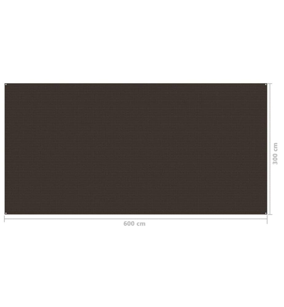 Tapis de tente 300x600 cm Marron