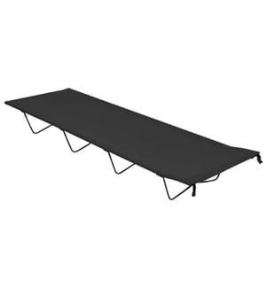 Campingbett 180x60x19 cm Oxford-Gewebe und Stahl Schwarz