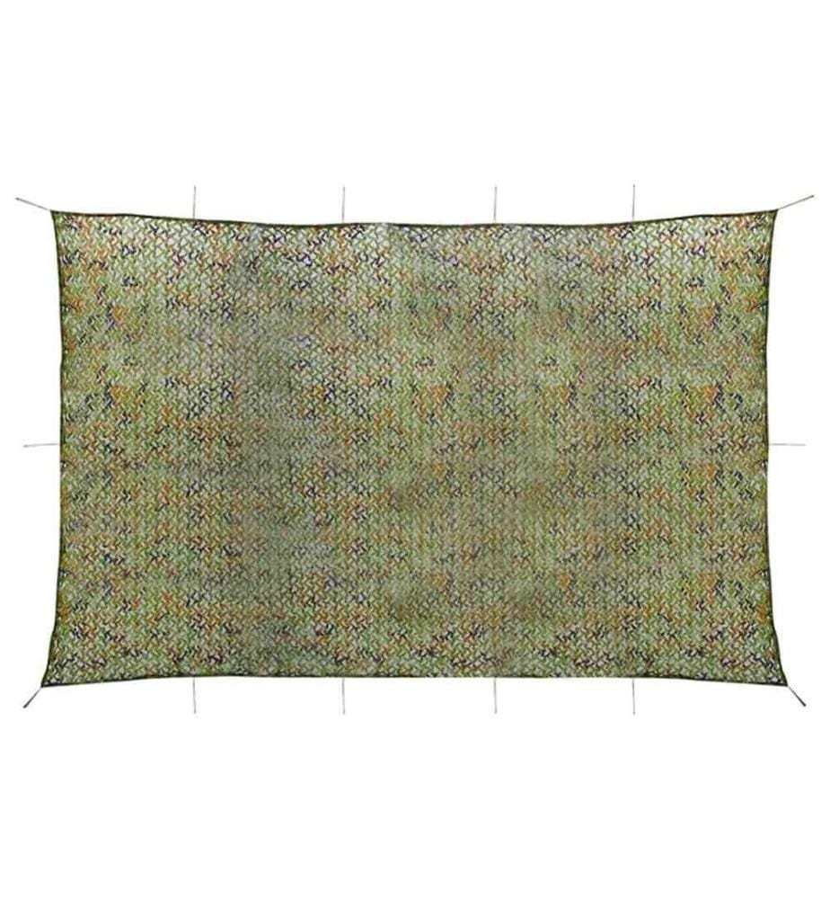 Filet de camouflage avec sac de rangement 5x6 m Vert
