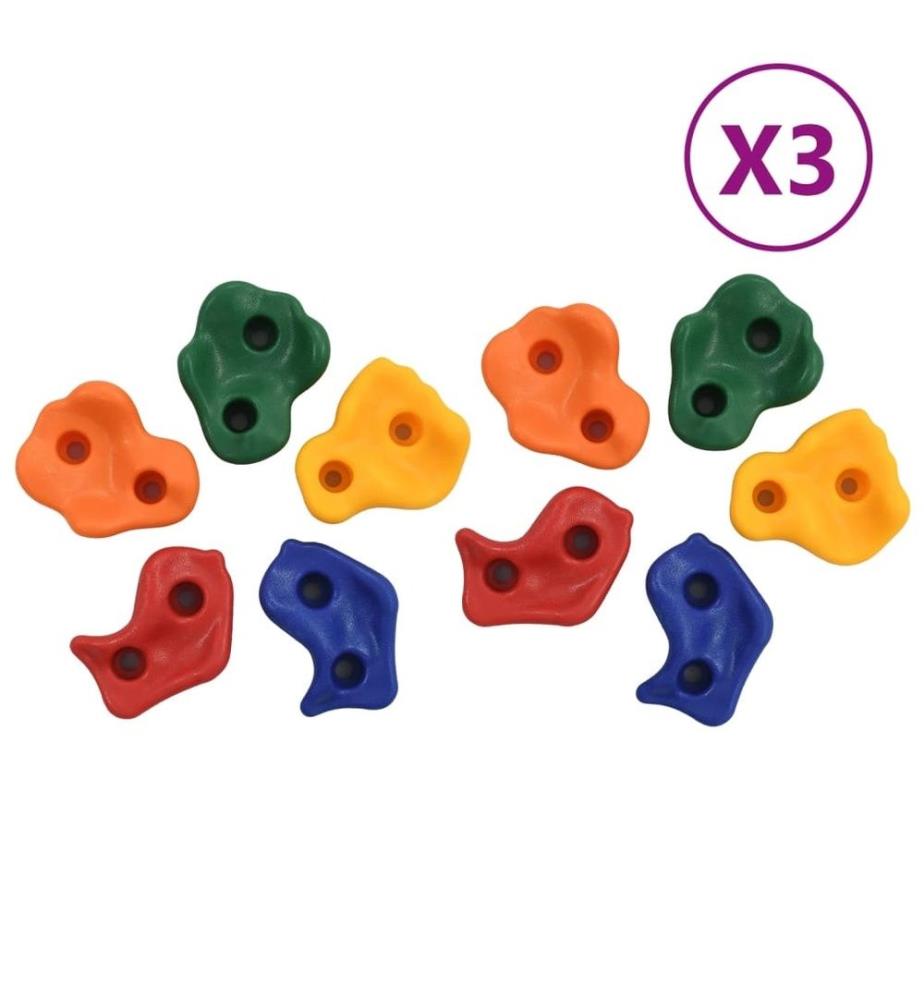 Klettersteine 30 Stk. PE Mehrfarbig