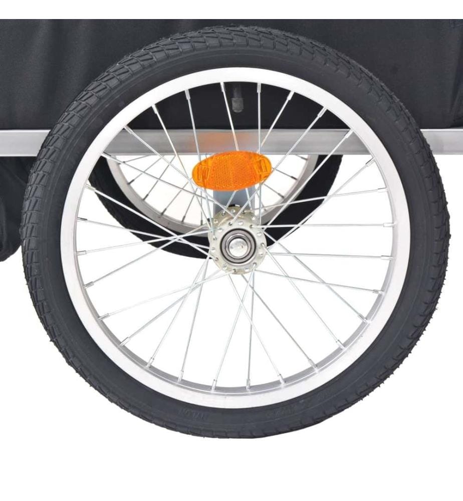 Remorque de vélo rouge et noir 30 kg