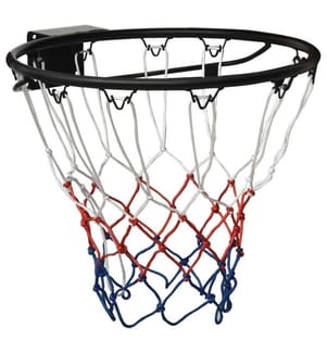 Basketballring Schwarz 45 cm Stahl