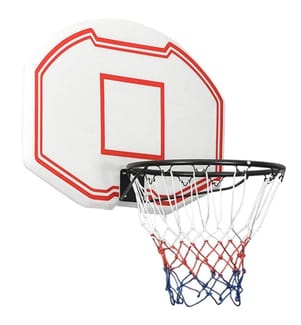 Basketballkorb Weiss 90x60x2 cm Polyethylen