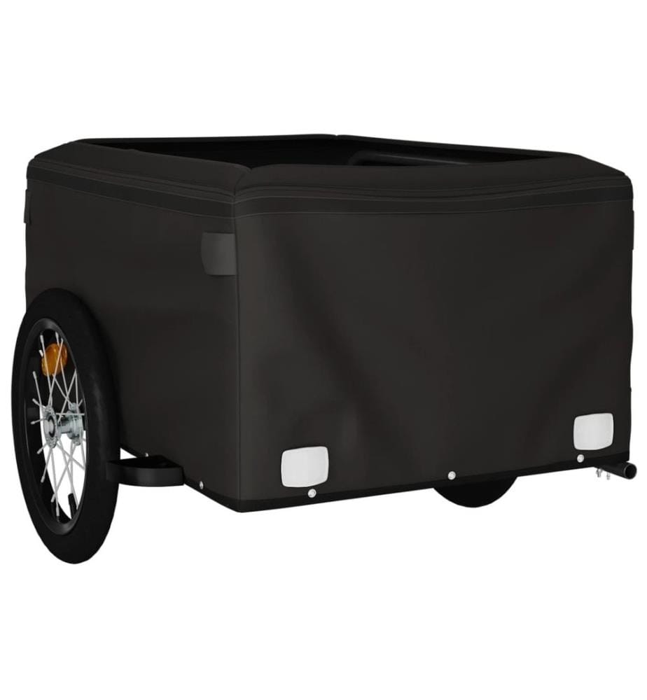 Remorque de vélo noir 45 kg fer
