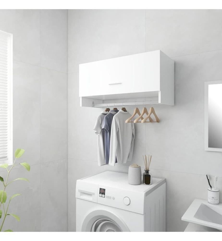 Garde-robe Blanc 70x32,5x35 cm Aggloméré