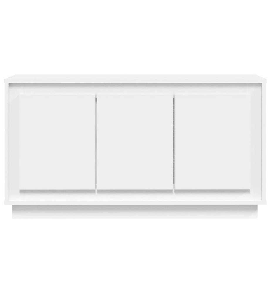 Buffet blanc 102x35x55 cm bois d'ingénierie
