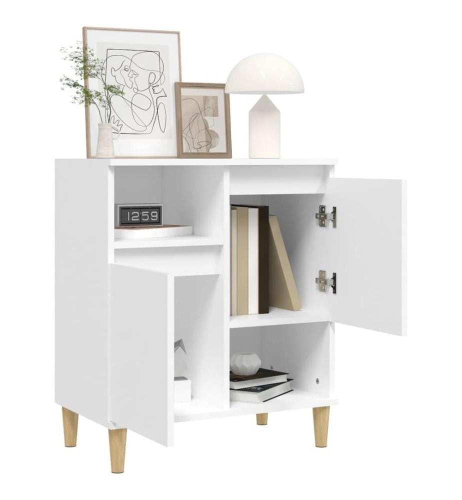 Buffet Blanc 60x35x70 cm Bois d'ingénierie