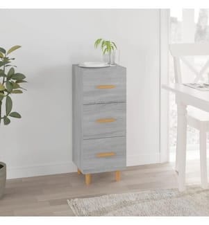 Sideboard Grau Sonoma 34,5x34x90 cm Holzwerkstoff