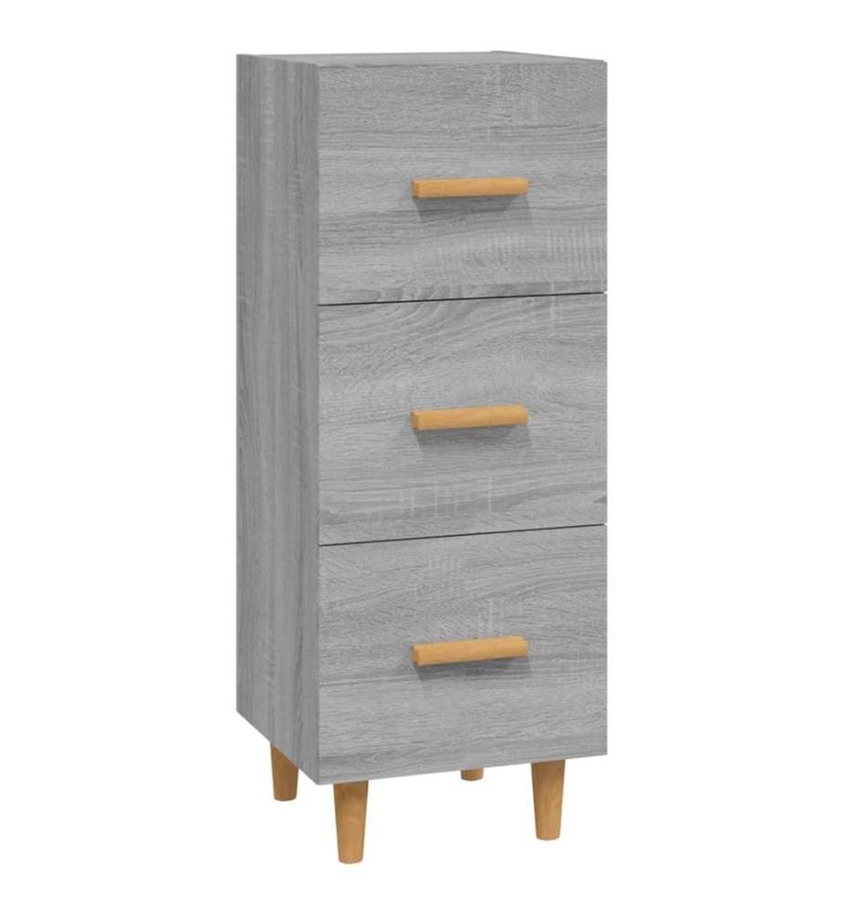 Buffet Sonoma gris 34,5x34x90 cm Bois d'ingénierie