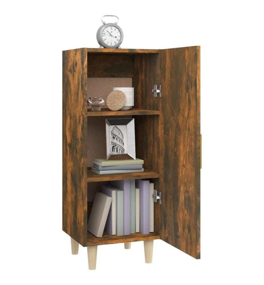 Sideboard Räuchereiche 34,5x34x90 cm Holzwerkstoff