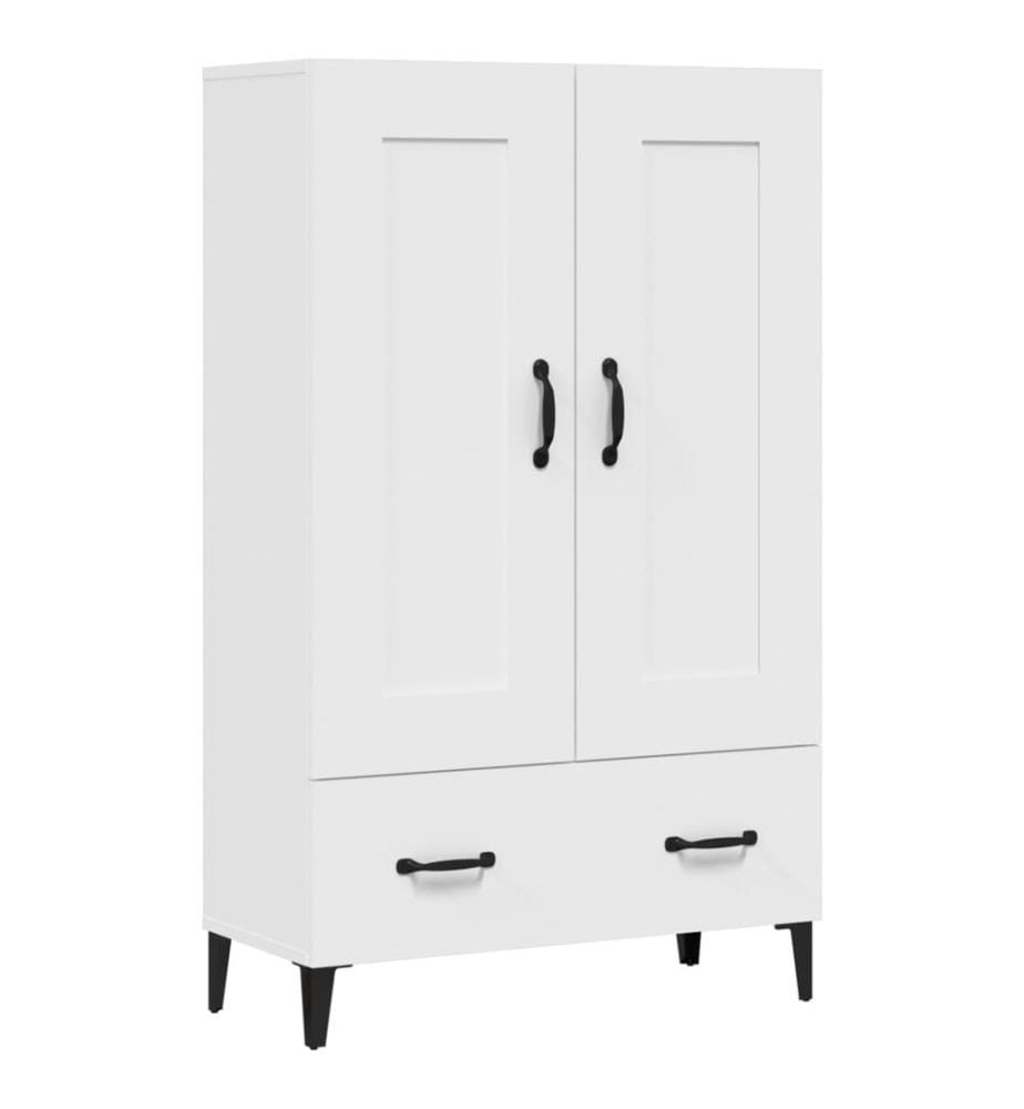 Buffet haut Blanc 70x31x115 cm Bois d'ingénierie