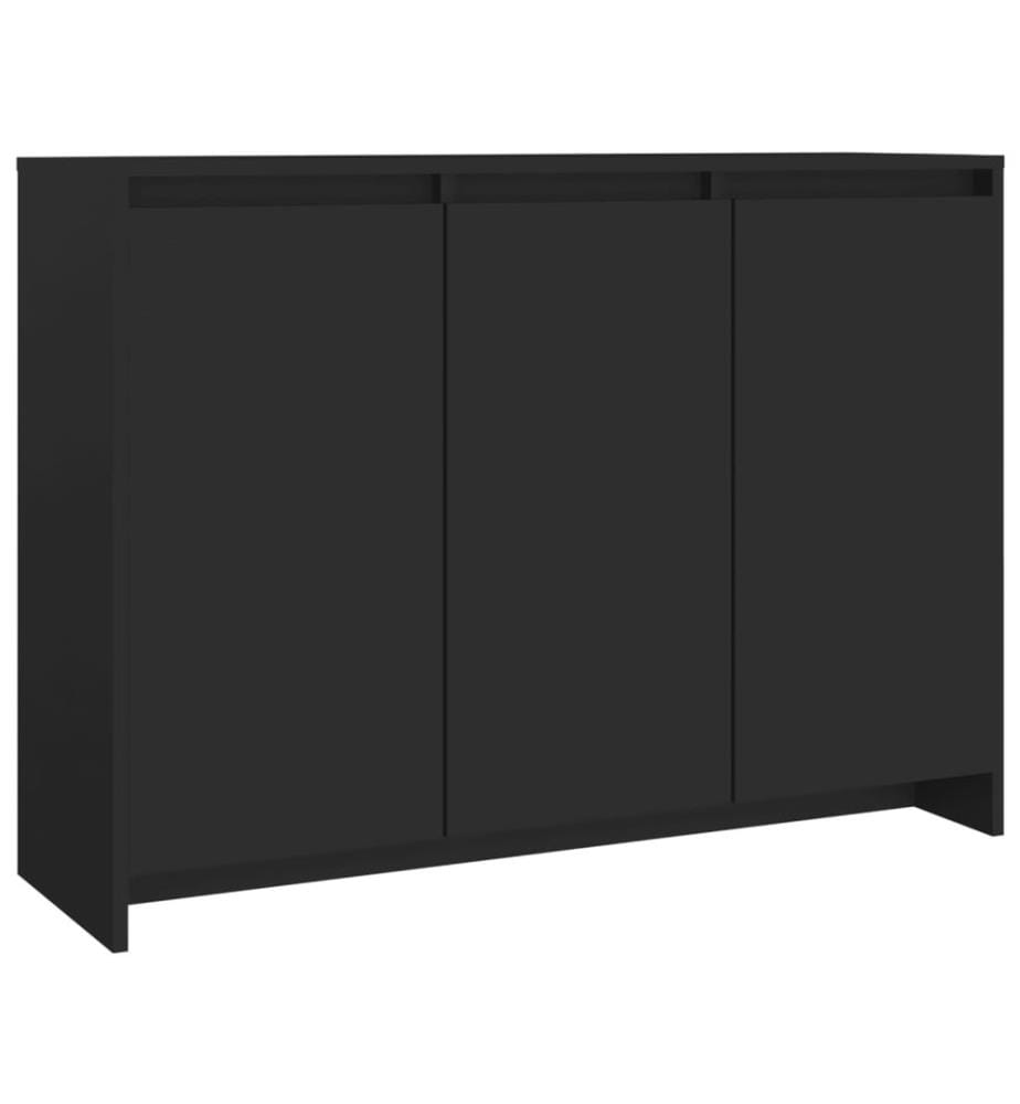 Sideboard Schwarz 102x33x75 cm Holzwerkstoff