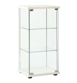 Vitrine Hartglas Weiss