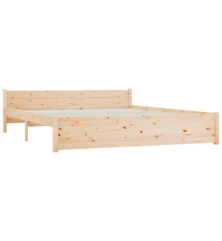 Cadre de lit Bois massif 160x200 cm