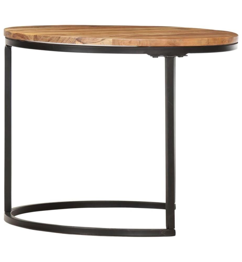Tables gigognes 3 pcs Bois d'acacia massif