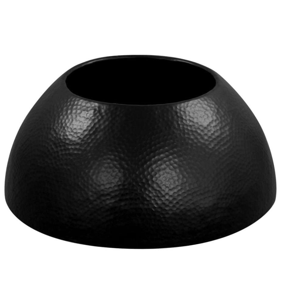 Table basse Aluminium martelé 70 x 30 cm Noir