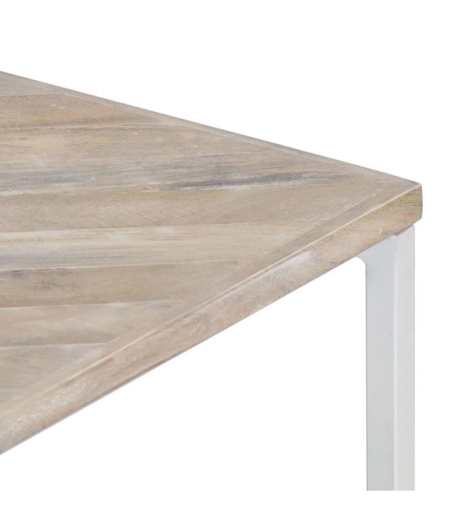 Table basse 110x110x36 cm Bois de manguier solide