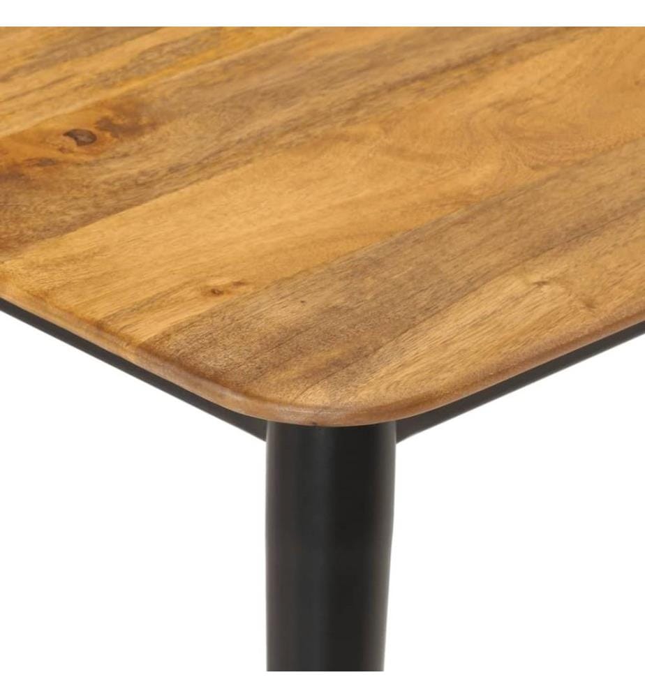 Table basse 110x50x40 cm bois massif de manguier et fer