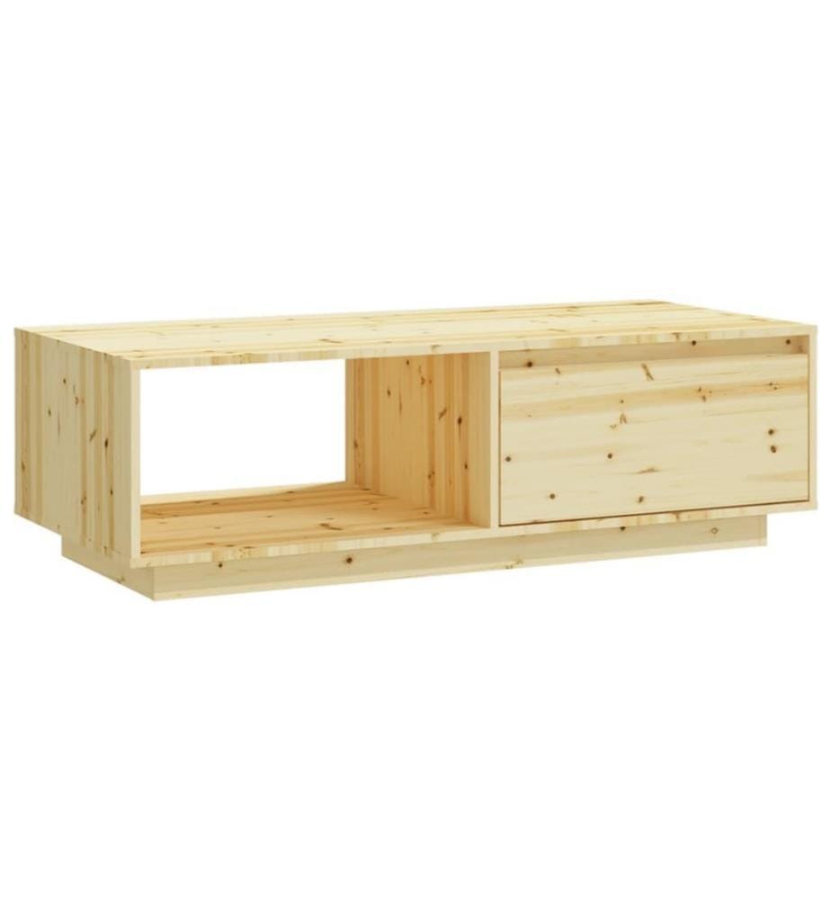Table basse 110x50x33,5 cm Bois de sapin massif